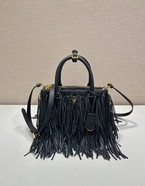 Prada Small Prada Galleria Saffiano leather bag 1BA896 Black
