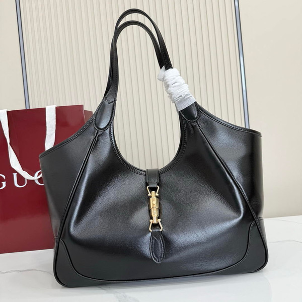 Gucci 866645 Mercato medium tote bag  Black leather