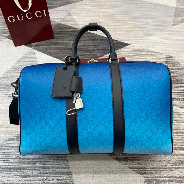 Gucci 835688 Gucci Chroma Medium Duffle Bag Gradient blue