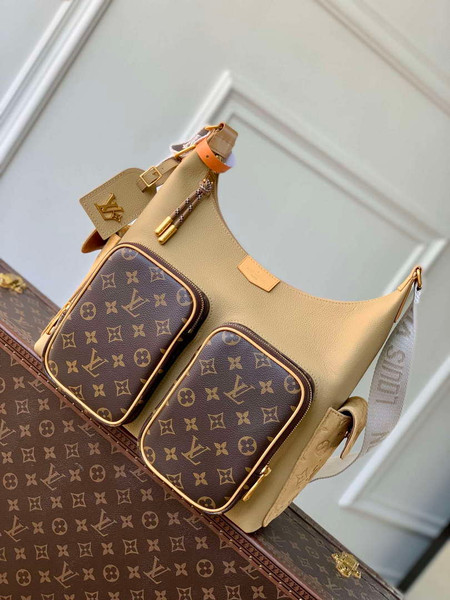 LV M12697 Louis Vuitton Hobo Cargo Bag Beige