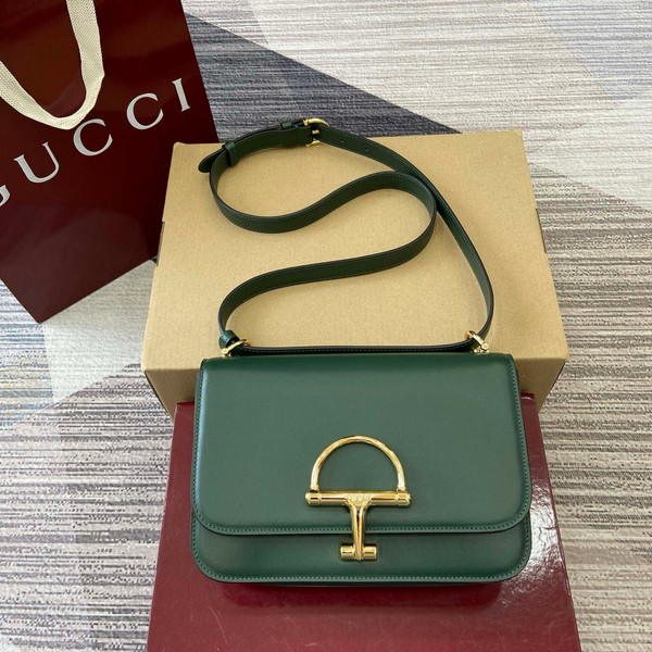 Gucci 846705 Gucci Siena Small Shoulder Bag Green