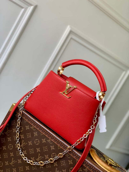 LV M12936 Louis Vuitton Capucines BB Handbag Red