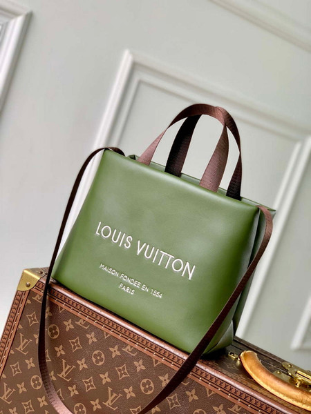 LV M15238 Louis Vuitton Mini Shopper Tote Khaki Green