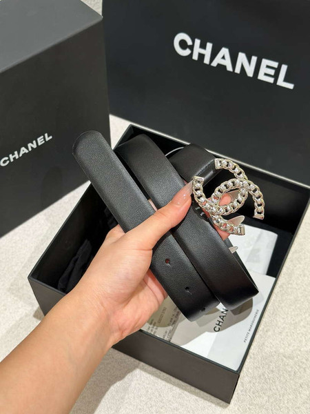 Chanel classic double C belt 3.0Cm leather AA0951