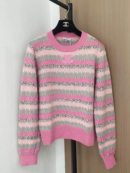Chanel Women Long-sleeved cashmere Sweater CC69205