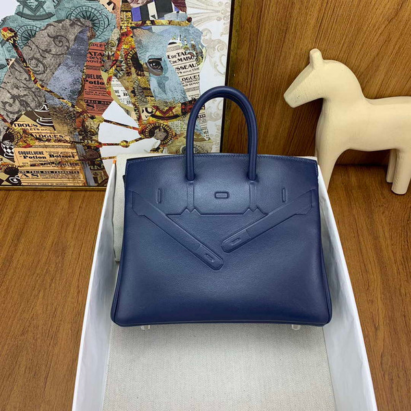 Hermes Shadow Birkin Bag Swift 25 Fully Handmade H92028