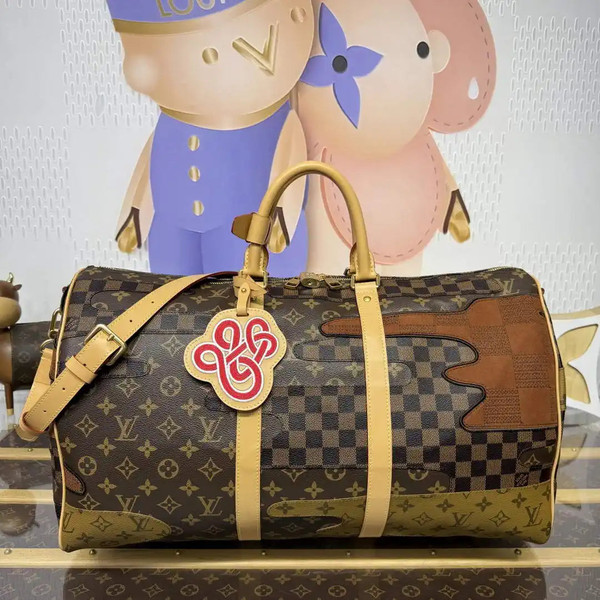 Louis Vuitton Keepall Bandoulière 50 Bag LV M26119 Monogram Brown