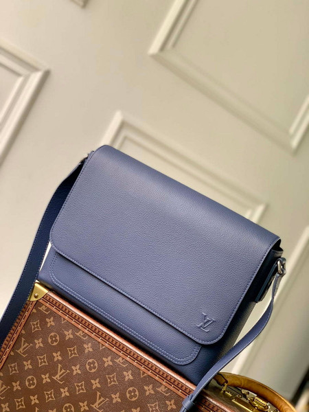 LV M15267 Louis Vuitton Speed Messenger Bag Navy Blue