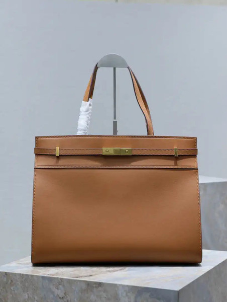 YSL 553745 XL MANHATTAN in BOX SAINT LAURENT Brown