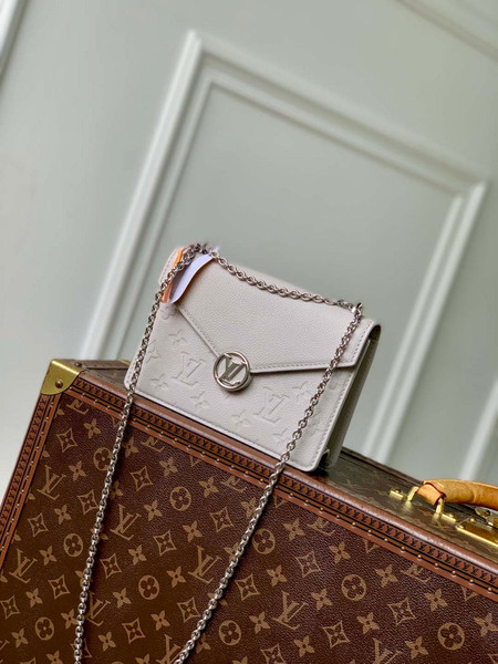 LV M13570 Louis Vuitton Wallet On Chain Rosy Bag Brume Gray