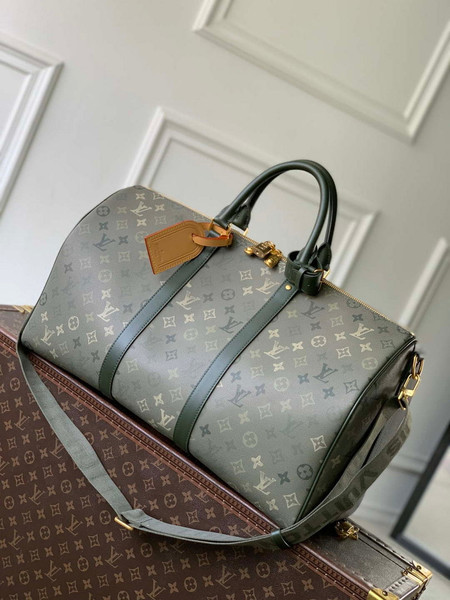 LV M26959 Louis Vuitton Keepall Bandoulière 50 Bag Khaki Green