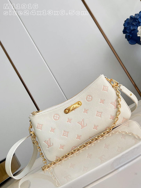 LV M11916 Louis Vuitton Liv Pochette Bag Monogram Beige