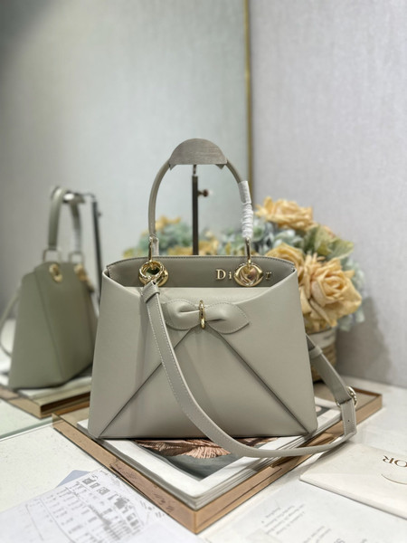 Dior M0737 Cigale top handle bag Gray