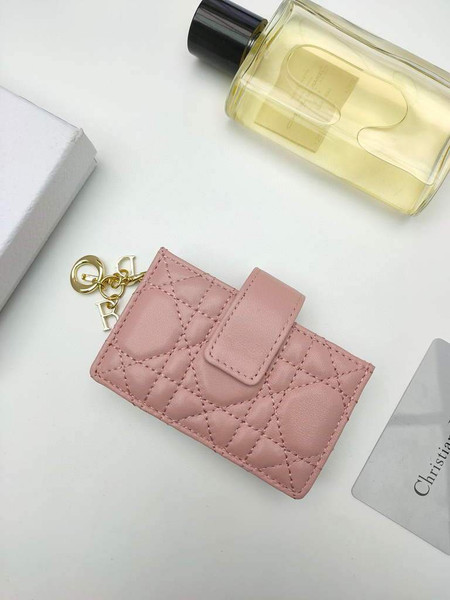 Dior S0074 Wallet Lady dior 5-Gusset card holder Pink - shop2bag