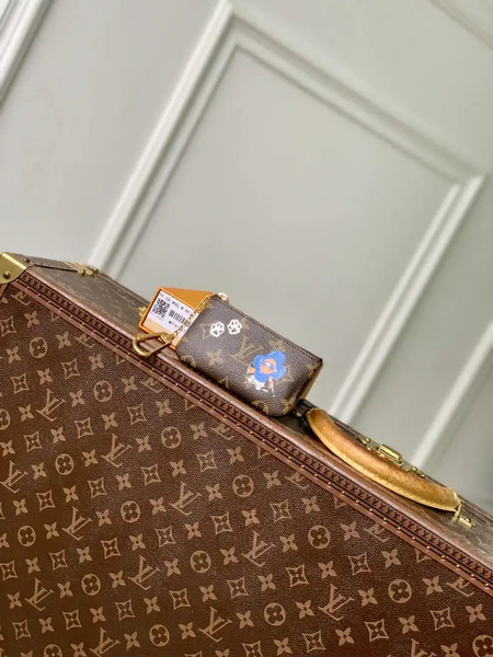 LV M15341 Louis Vuitton Key Pouch Monogram Blue Frost