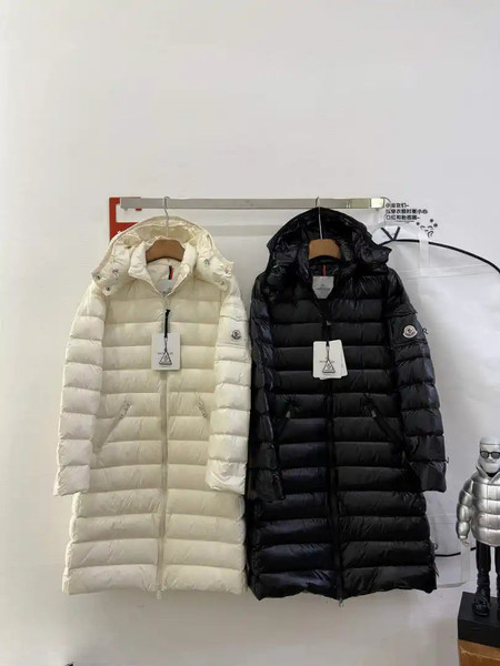 Moncler Women Matte nylon fabric Long Down Jacket M66027