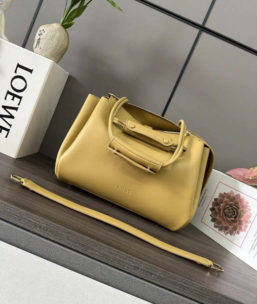 Loewe Medium Madrid bag in supple calfskin AANBAB1X01 Yellow