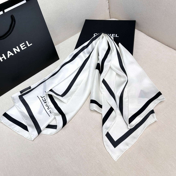 Chanel Twill Silk Square Scarf Designer Scarf C88722
