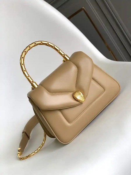Bvlgari Serpenti Reverse Top Handle 292126 Apricot