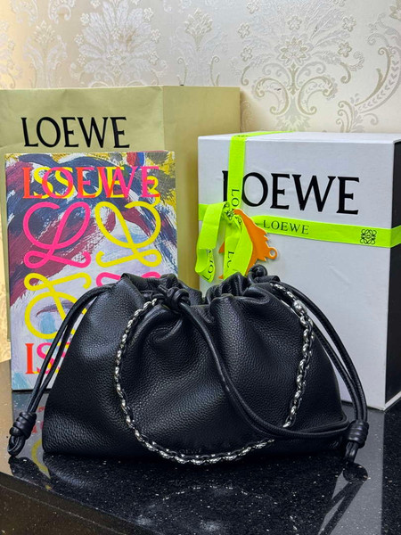 Loewe A411FCRX02 Medium Flamenco purse in mellow nappa lambskin L9023