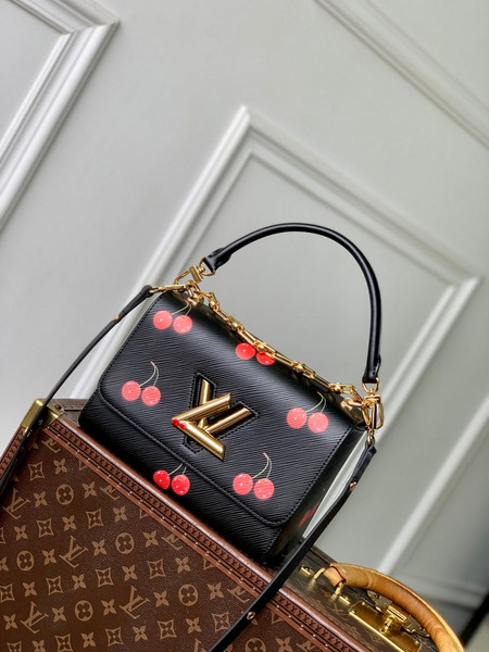 LV M14094 Louis Vuitton LV x TM Twist MM Bag Black