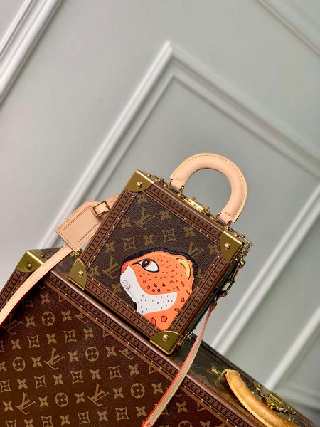 LV M11206 Louis Vuitton Mini Square Trunk Dalmatien Brown
