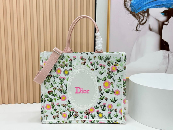 Dior  M1349PEHT_M928 Large Dior Book Tote with Strap  M9723