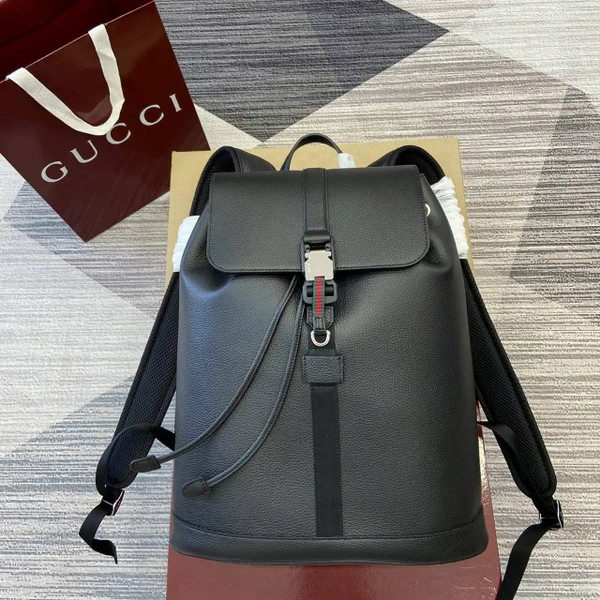 Gucci Medium backpack with Web 816750 Black