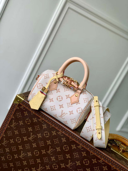 LV M24474 Louis Vuitton SPEEDY 18 LV&I Monogram White