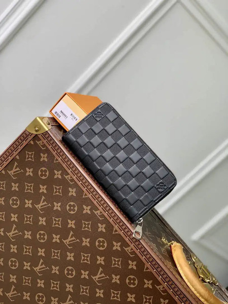 LV N60003 Louis Vuitton Zippy Wallet Damier Black