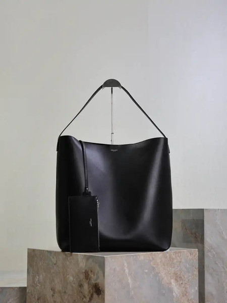 YSL BOLD hobo bag in smooth leather 845383 Black