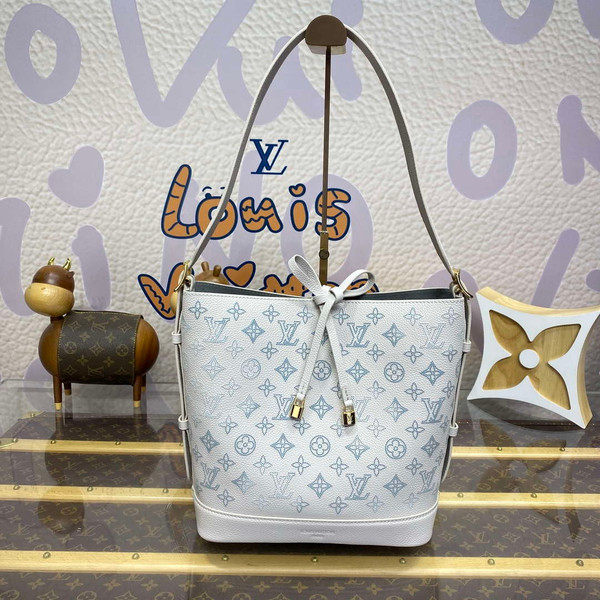 LV M12496 Louis Vuitton Flore Handbag Brume Gray