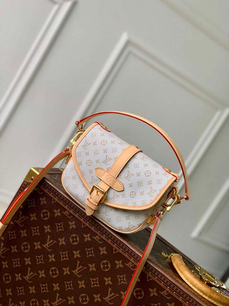 LV M12327 Louis Vuitton Saumur BB Bag Mastic