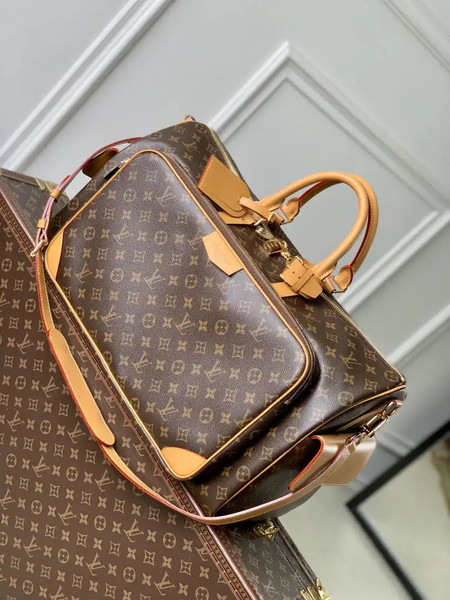 LV M14735 Louis Vuitton Keepall Cargo 50 Travel Bag Monogram