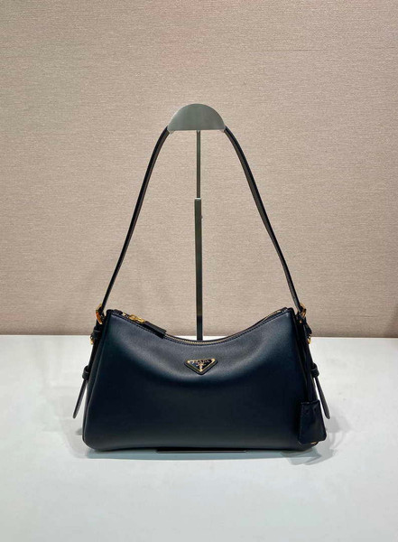 Prada 1BC229 Prada Aimèe Medium leather shoulder bag Black