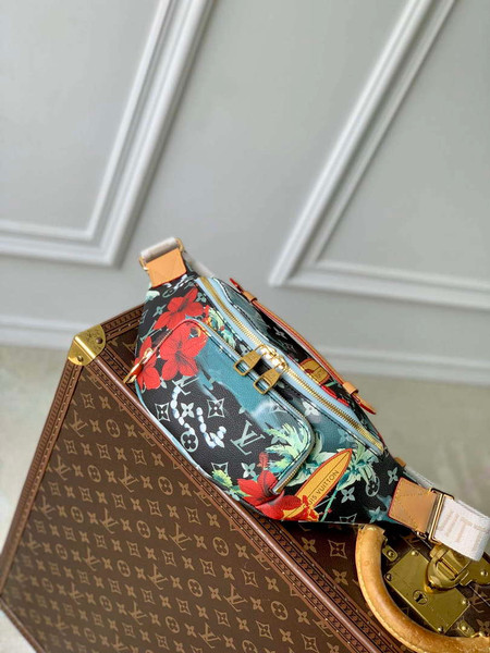 LV M24992 Louis Vuitton Rush Bumbag Navy Blue