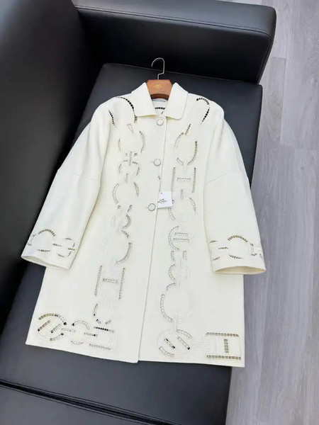 Hermes Women Heavy cashmere jacket coat H33368