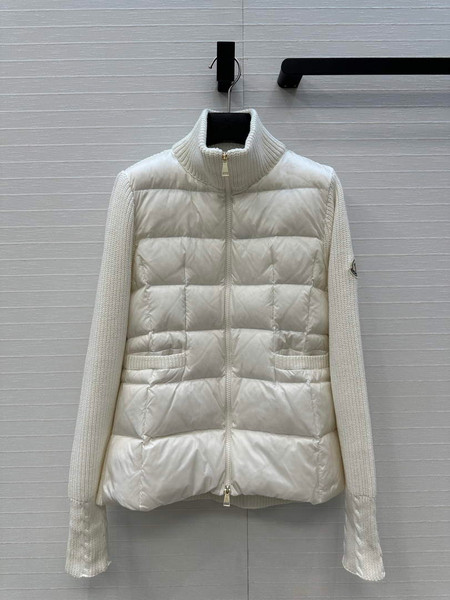 Moncler Women Knitted patchwork  Down Jacket M66013