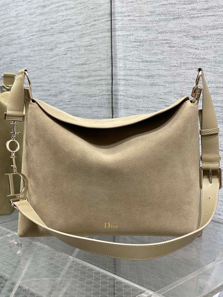 Dior Bolso Medium Diorly M1412PHJX_M44M Bag Suede Apricot