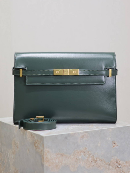 YSL 579271  Manhattan In Box Saint Laurent calfskin Green