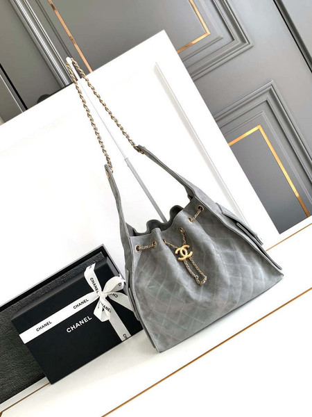 Chanel A99921 Shopping bag Bucket Drawstring 25A Bag Nubuck leather