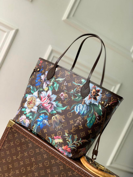 Louis Vuitton LV M28918 Neverfull MM Handbag Other Monogram Canvas