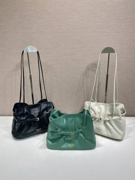 Prada 1BG586 Green Small Prada Dada nappa leather bag