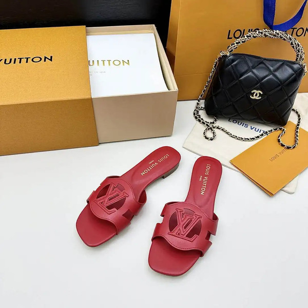 LV 1ABP20 Louis Vuitton LV Isola Slippers Flat Mules L66450