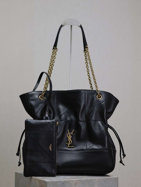 YSL 809824 JAMIE 4.3 SHOPPING in lambskin Black
