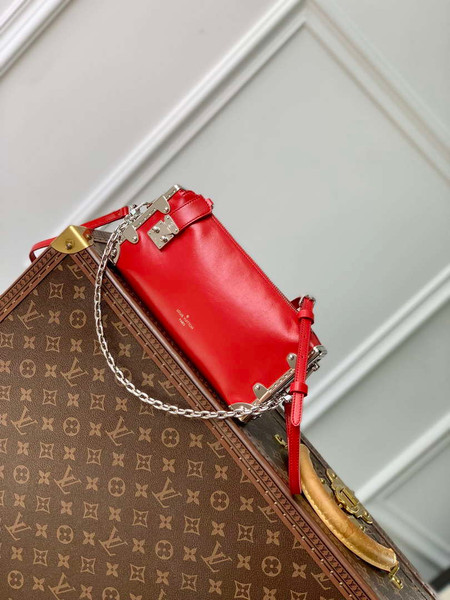 LV M25445 Louis Vuitton Slim Trunk Bag Red