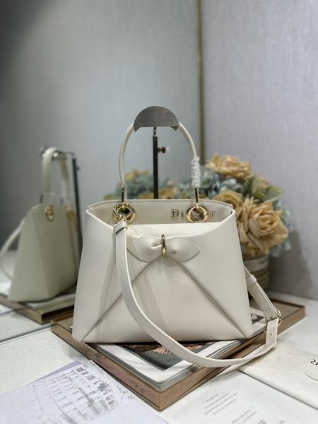 Dior M0737 Cigale top handle bag White