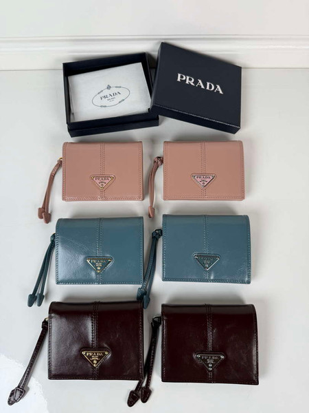 Prada 1ML050 Small leather wallet Light Pink