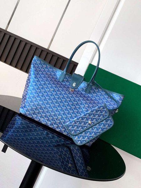 Goyard STLOUIPMLTY07CL07P Saint Louis PM Bag Pearly Blue
