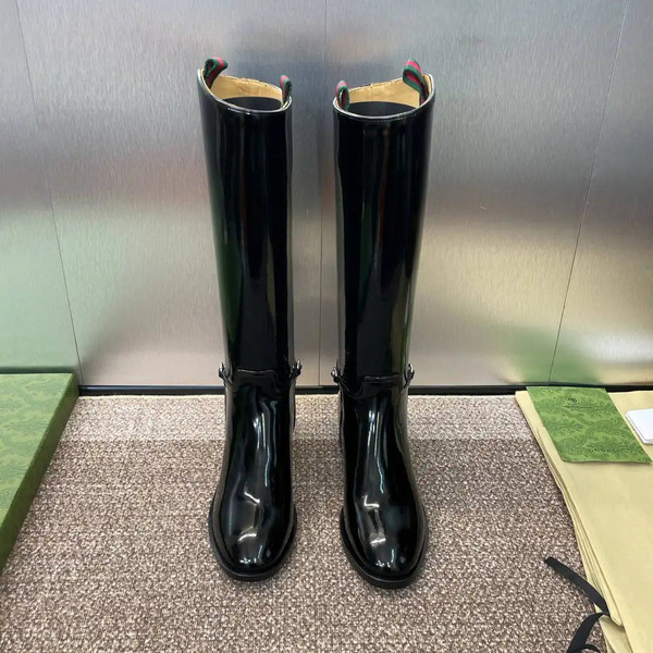 Gucci 805312 Women Boots with slim Horsebit  G77385